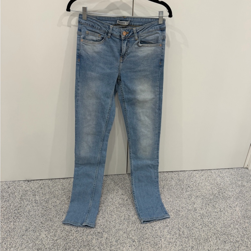 Zara Light Blue Skinny Jeans